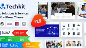 Techkit (v2.6) Technology & IT Solutions WordPress Theme