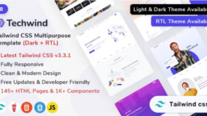 Techwind (v3.1.0) Tailwind CSS Multipurpose Landing Page Template
