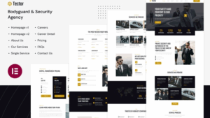 Tector - Bodyguard & Security Agency Elementor Template Kit