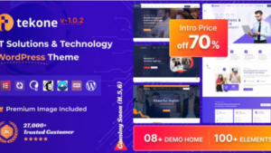 Tekone (v1.2.0) IT Solutions & Technology WordPress Theme