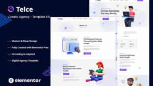Telce - Creative Agency Elementor Template Kit