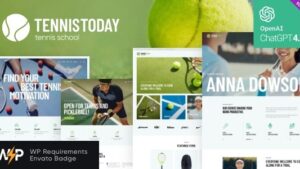 Tennis Today v2.0.0 Sport School & Events WordPress Theme