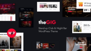 The Gig (v1.15.0) Stand-up Club & Night Bar WordPress Theme