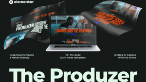 The Produzer - Music & Band Elementor Template Kit