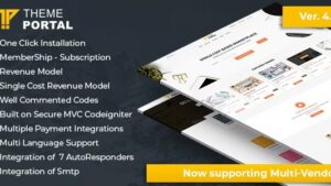 Theme Portal Multi-Vendor eCommerce Marketplace - Sell Digital Products, Themes, Plugins, PHP Script v4.5