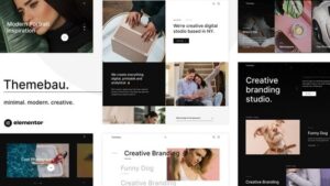 Themebau (v1.0.2) Minimal Portfolio & Agency WordPress Theme