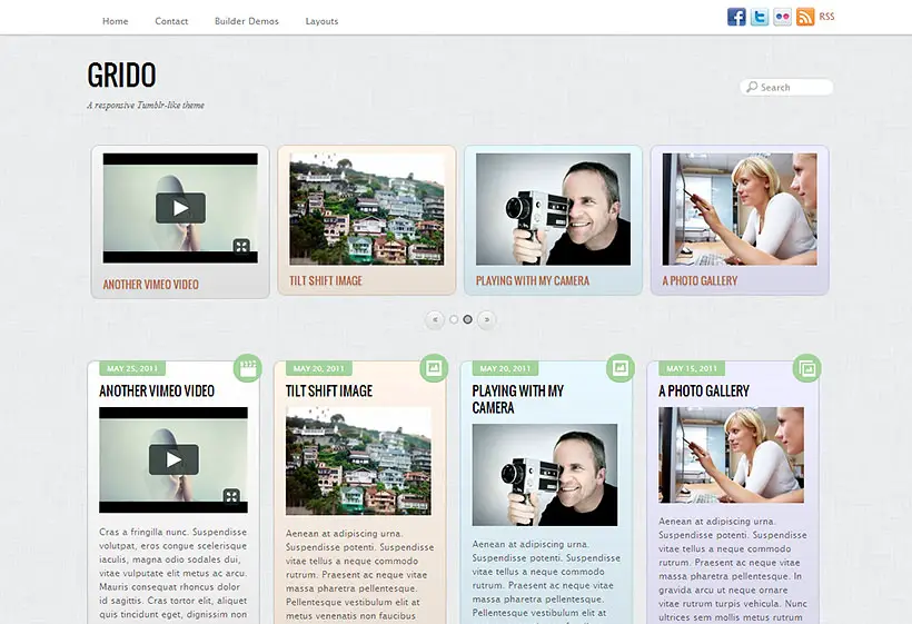 Themify Grido WordPress主题 v7.0.2 - 响应式网格布局设计