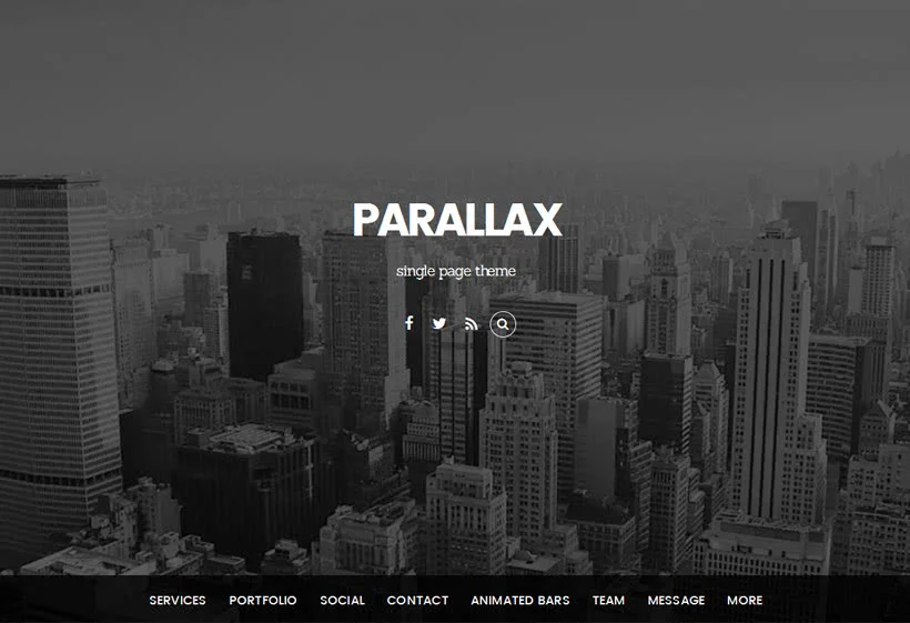 Themify Parallax WordPress Theme v7.7.1 - 响应式视差滚动主题模板
