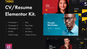 Thomas - CVPortfolio Elementor Template Kit