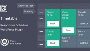 Timetable Responsive Schedule For WordPress v.7.4