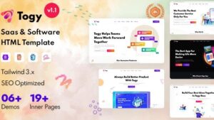 Togy (v1.2) Tailwind Technology Business Startup Template