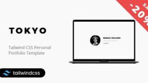 Tokyo 22 December 2022 - Tailwind CSS Personal Portfolio Template