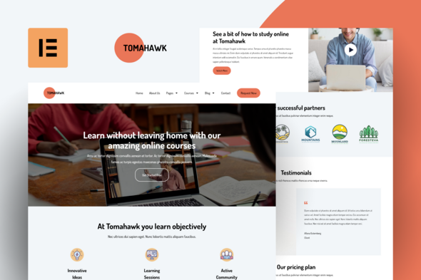 Tomahawk - Online Courses Template Kit
