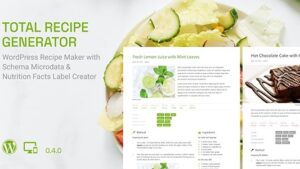 Total Recipe Generator v0.7.0 WordPress Recipe Maker with Schema and Nutrition Facts (Gutenberg Block)