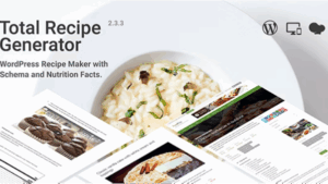 Total Recipe Generator v3.1.0 WordPress Recipe Maker with Schema and Nutrition Facts (Elementor addon)