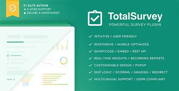 Total Survey v1.8.3 Responsive WordPress Survey Plugin [Activated]