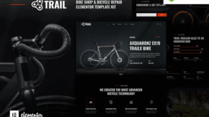 Trail – Bike Shop & Bicycle Repair Elementor Template Kit