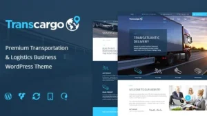 Transcargo (v2.9.2) Transportation WordPress Theme for Logistics [NFIX]