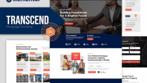Transcend – Mortgage Lending Elementor Template Kit