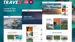 TraveX - Travel & Tour Agency Template Kit