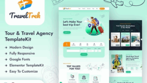 Travel Trek - Tour and Travel Agency Elementor Template Kit