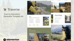 Traverse - Travel & Tour Agency Elementor Template Kit