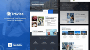 Travisa - Immigration & Visa Consulting Elementor Template Kit