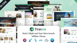 Travon v1.0.0 Hotel, Flights and Tour Meta Search Affiliate Theme