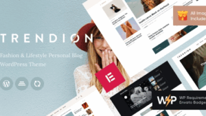 Fixed* Trendion v2.14.0 A Personal Lifestyle Blog and Magazine WordPress Theme