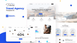 Trevia - Travel Agency Elementor Template Kit