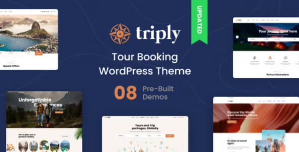 Triply (v2.4.5) Tour Booking WordPress Theme