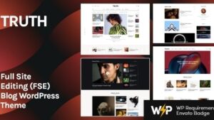 Truth (v1.6.0) Full Site Editing (FSE) Blog WordPress Theme