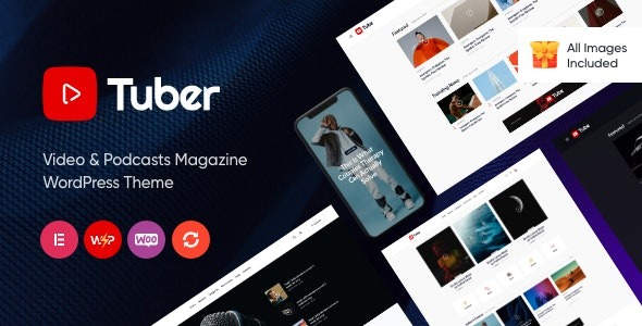 Tuber v1.12.0 Video Blog & Podcast WordPress Theme