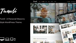 Tumli v2.7 A Personal Masonry Style WordPress Theme