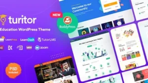 Turitor v1.5.4 LMS & Education WordPress Theme
