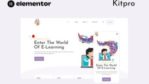 Tutturu E-Learning Service Elementor Template Kit