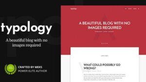 Typology (v1.7.7) Text Based Minimal WordPress Blog Theme