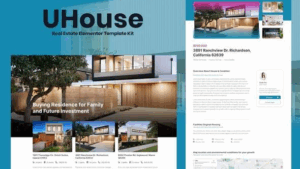 UHouse - Real Estate Elementor Template Kit