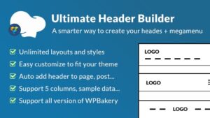 Ultimate Header Builder v1.8.2 Addon WPBakery Page Builder [Activated]