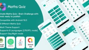 Ultimate Maths Quiz v1.7 Brain Challenge With Admob Ready to Publish