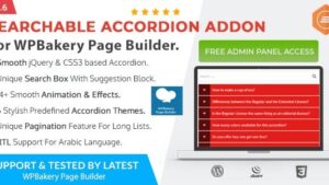 Ultimate Searchable Accordion (v2.0.1) WPBakery Page Builder Addon