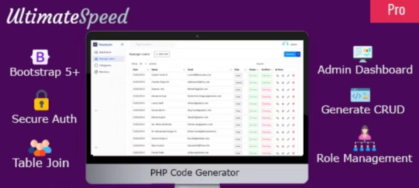 UltimateSpeed PHP Code Generator Pro v5.8