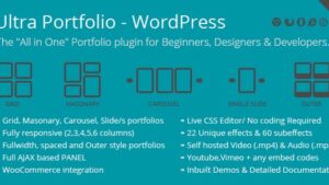 Ultra Portfolio (v6.6) WordPress Plugin