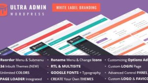 Ultra WordPress Admin Theme v11.7