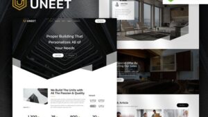 Uneet – Apartment & Single Property Real Estate Elementor Template Kit