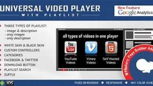 Universal Video Player (v3.8.6) WordPress Plugin