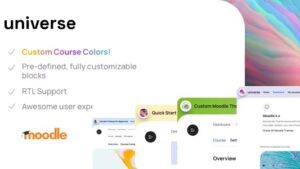 Universe (v1.1) Premium Moodle Theme with Custom Course Branding