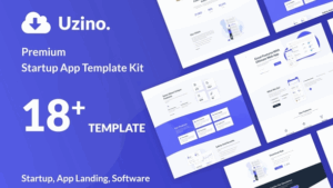 Uzino | Startup App Elementor Template Kit