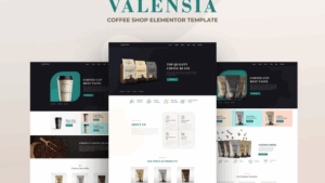 Valensia | Coffee Shop Elementor Template Kit
