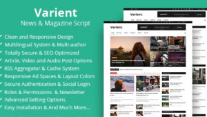 Varient v2.4.3 News & Magazine Script [Activated*]